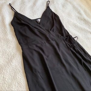 H&M Black Wrap Maxi Dress